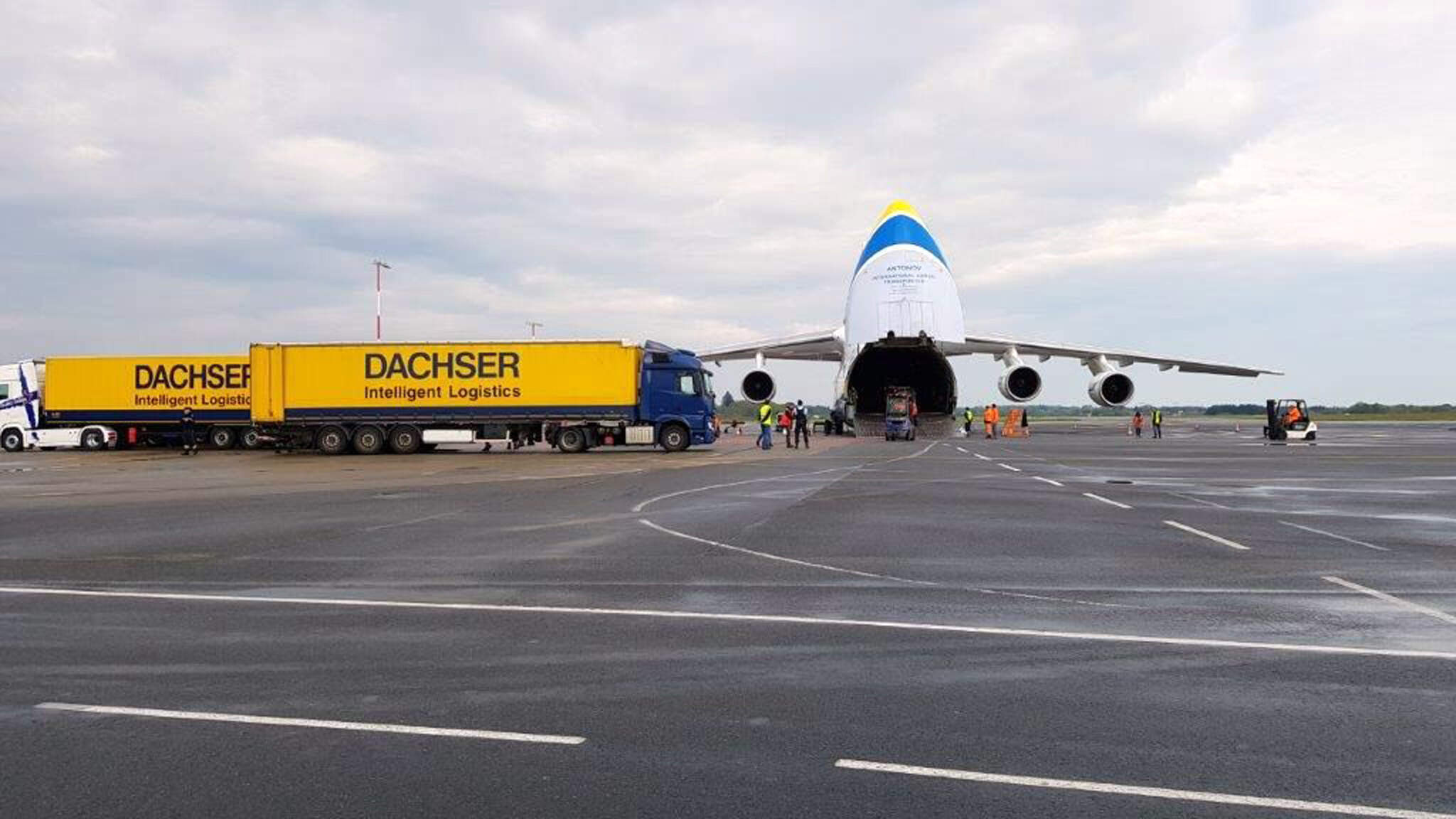 Em 2021, a DACHSER realizou 230 voos charter.
